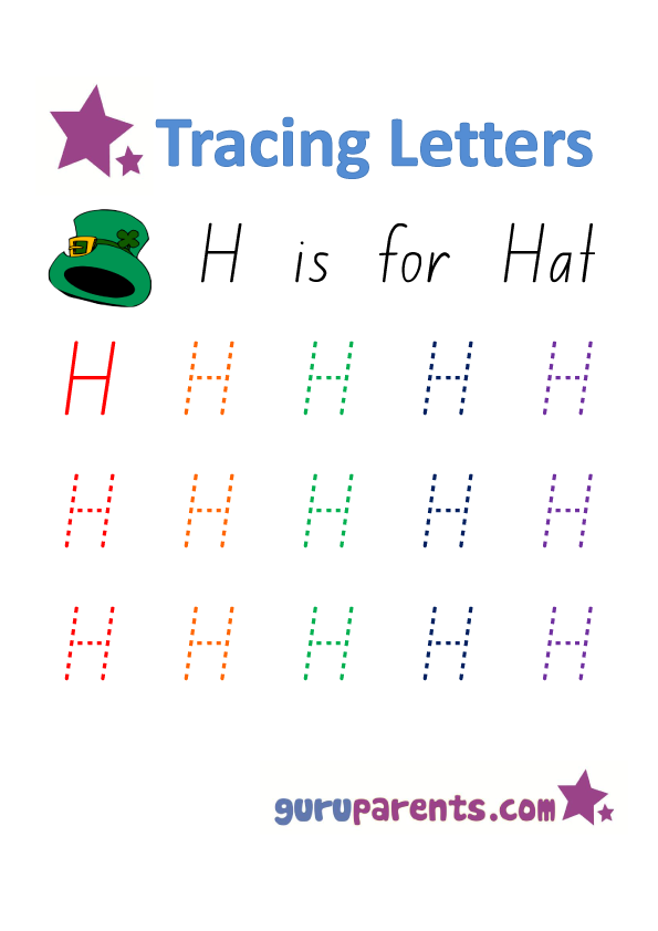 Letter H Worksheets Guruparents