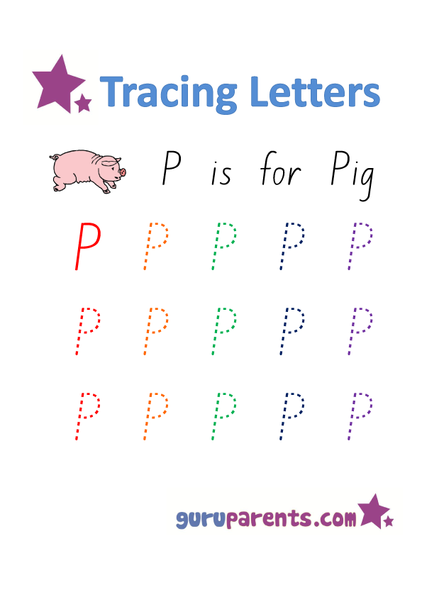 Letter P Worksheets Guruparents