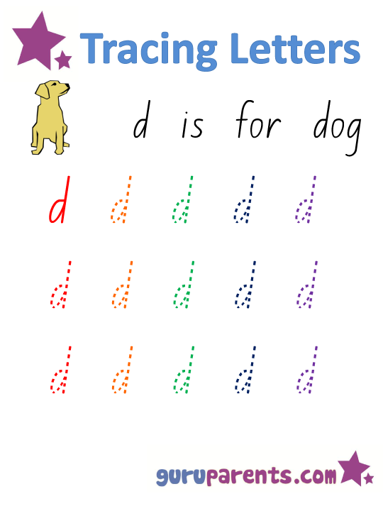 Letter D Worksheets Guruparents