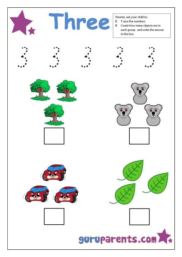 Preschool Number Activities Guruparents