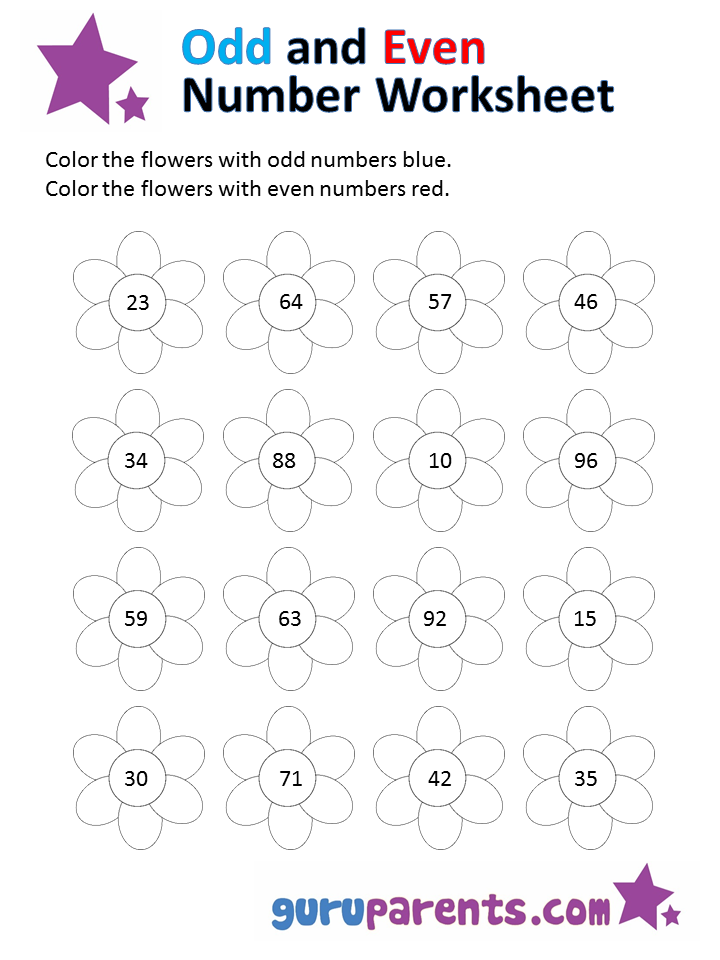 Odd And Even Numbers Worksheet Odd Even Worksheets Worksheet Grade Number Math Kindergarten 1st