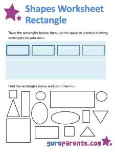 Shapes Worksheets and Flashcards | guruparents